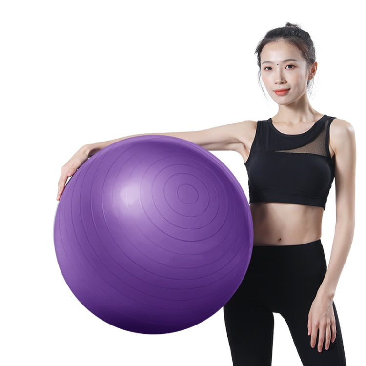 Thickening Explosion-proof Big Yoga Ball Sport Fitness Ball Environmental Pregnant Yoga Ball, Diameter: 75cm, 75cm(Pink), 75cm(Blue), 75cm(Purple) — 75cm(Purple)