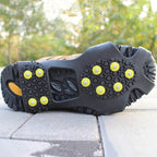 10 Teeth Ice Claw Outdoor Non-slip Shoes Covers for Ice Snow Ground, Size : XL