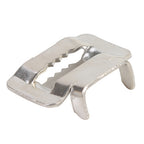 100 PCS 15.88mm 304 Stainless Steel Tie Lock Type Cable Wrapped Bundle Buckle