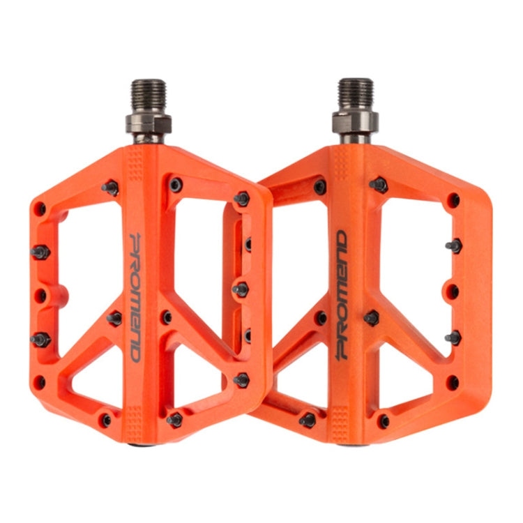 PROMEND PD-M42 1 Pair Mountain Bicycle Nylon High-speed Bearing Pedals — Red