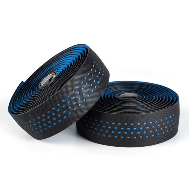 PROMEND GR-082 1 Pair Two-color Antiskid Bicycle Grips Tape — 215x3cm Black Blue