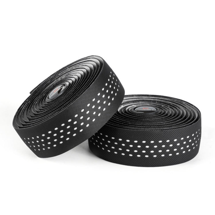 PROMEND GR-082 1 Pair Two-color Antiskid Bicycle Grips Tape — 215x3cm Black White