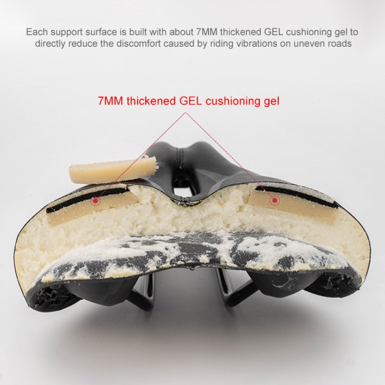 PROMEND SD-565 Hollow Breathable Silicone Bicycle Saddle