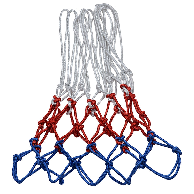 Polyester Rope Basketball Frame Net (White Red Blue), Regular Edition