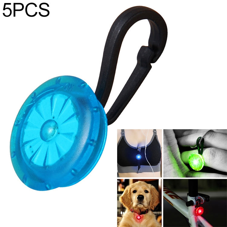 5 PCS Camping Night Running Arm Luminous Hanging Buckle Safety Light