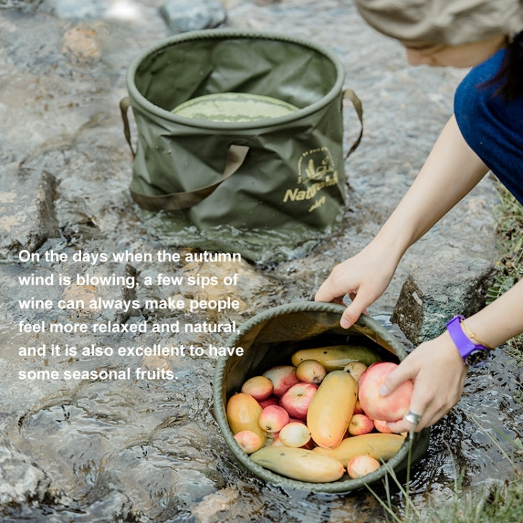 Naturehike NH20SJ040 10L PVC Outdoor Camping Foldable Water Storage Bucket