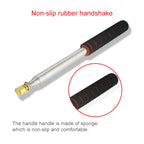 Telescopic Stainless Steel Sponge Golden Head Teaching Stick Guide Signal Flag, 1.6M 10 Knots