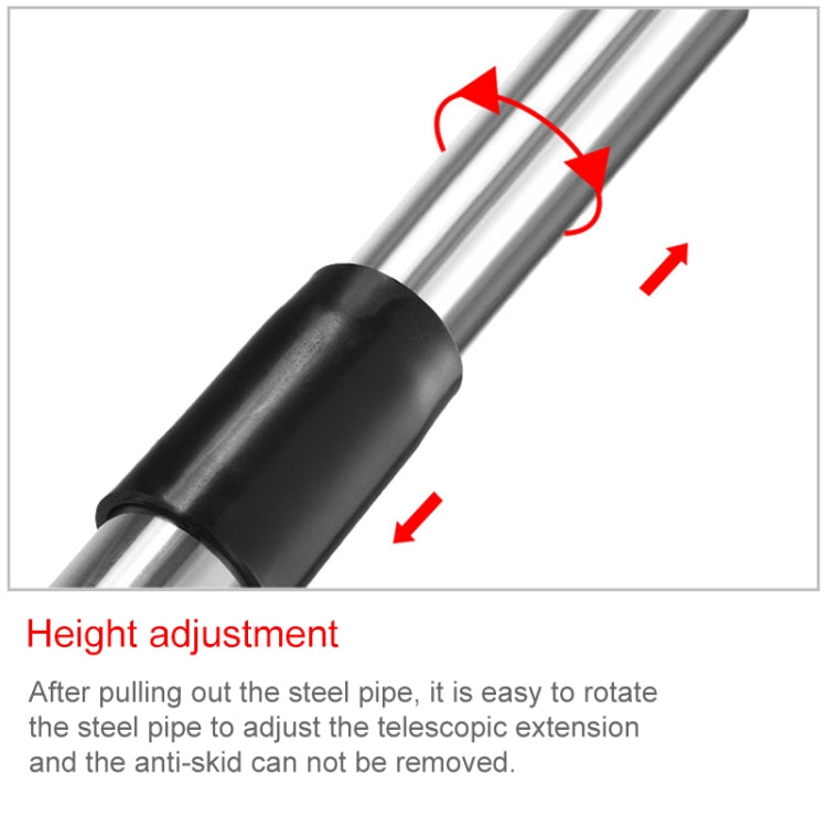 Multi-function Telescopic Stainless Steel Teaching Stick Guide Flagpole Signal Flag, 2M 2 Knots