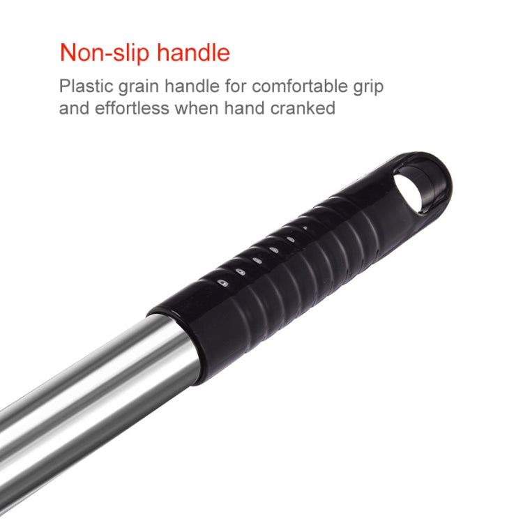 Multi-function Telescopic Stainless Steel Teaching Stick Guide Flagpole Signal Flag, 2M 2 Knots