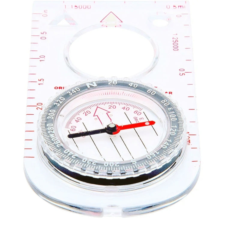 2pcs Nisa SD482 Outdoor Compass Map Scale with Magnifying Glass Multifunction — view 4