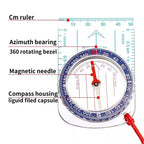 Nisa DC47-3 Outdoor Compass Map Scale