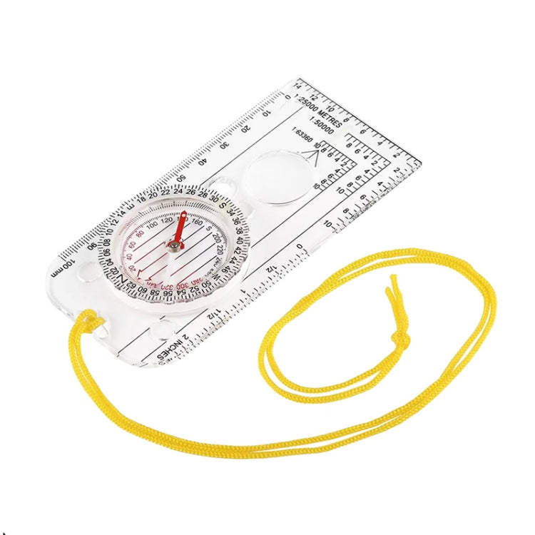 2pcs Nisa DC40-3A Outdoor Transparent Compass Map Scale