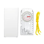 2pcs Nisa DC40-3A Outdoor Transparent Compass Map Scale