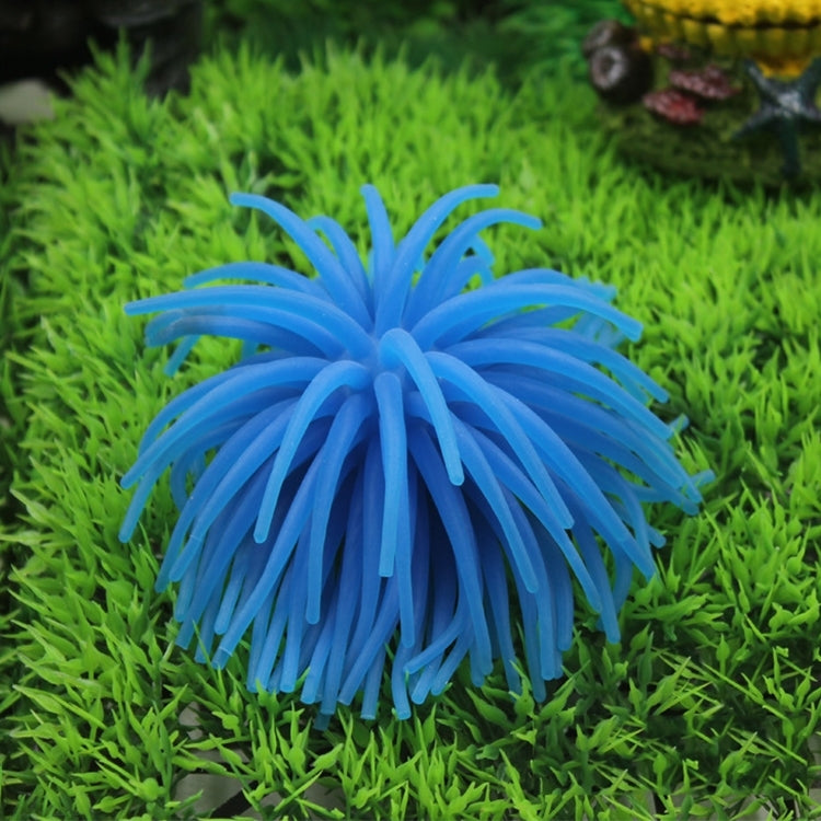 Aquarium Articles Decoration TPR Simulation Sea Urchin Ball Coral, Diameter: 13cm, Size: L — Pink