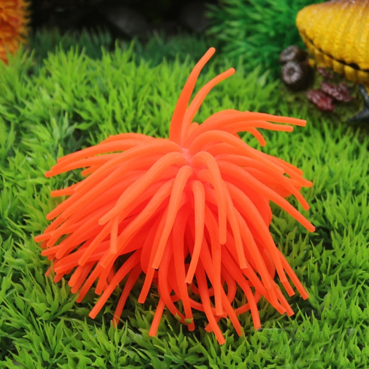 Aquarium Articles Decoration TPR Simulation Sea Urchin Ball Coral, Diameter: 10cm, Size: M