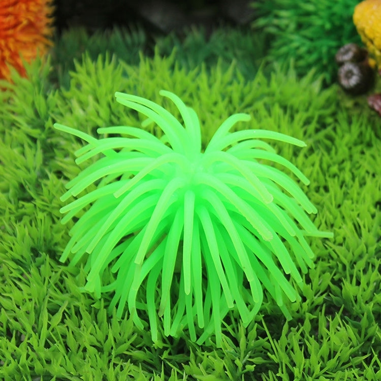 Aquarium Articles Decoration TPR Simulation Sea Urchin Ball Coral, Diameter: 10cm, Size: M