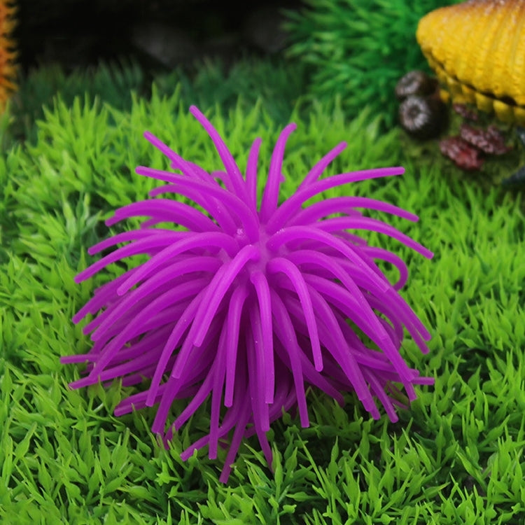 Aquarium Articles Decoration TPR Simulation Sea Urchin Ball Coral, Diameter: 10cm, Size: M