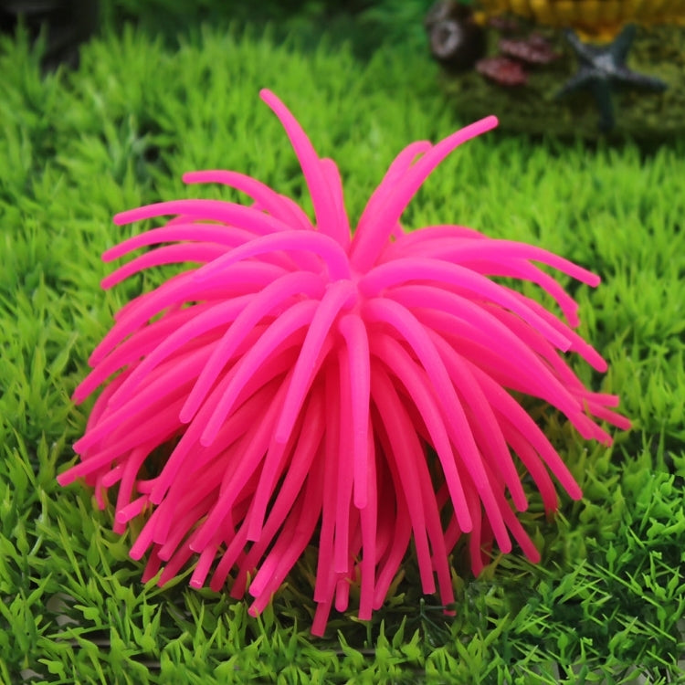 Aquarium Articles Decoration TPR Simulation Sea Urchin Ball Coral, Diameter: 7cm, Size: S