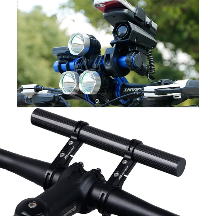 HLD-208 Mountainous Bicycle Carbon Fiber Handlebar Extension Frame Flashlight Bracket