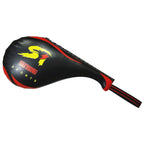 SUTENG PU Leather Boxing Double Leaf Target Chicken Leg Shape Trainer for Adults