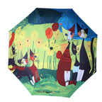 Creative Fresh Style Three Fold Silver Tape Anti Ultraviolet Sunshade Umbrella