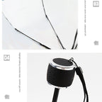 Creative Fresh Style Three Fold Silver Tape Anti Ultraviolet Sunshade Umbrella
