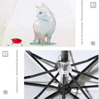 Creative Fresh Style Three Fold Silver Tape Anti Ultraviolet Sunshade Umbrella