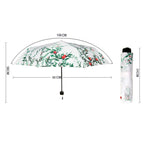 Creative Fresh Style Three Fold Silver Tape Anti Ultraviolet Sunshade Umbrella