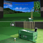PGM Golf Ball Dispenser Automatic Tee Up Machine with Club Rack, Size: 62x32x32cm