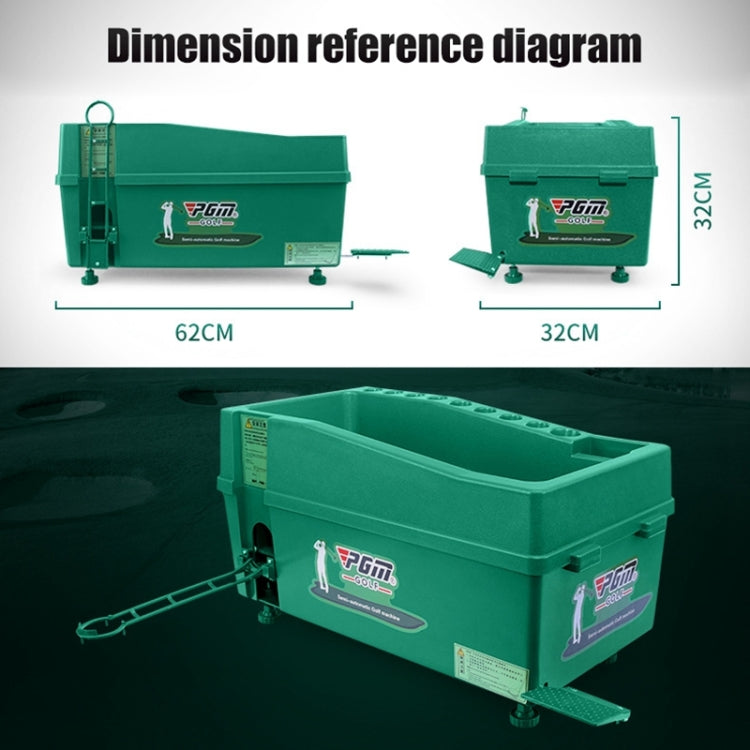 PGM Golf Ball Dispenser Automatic Tee Up Machine with Club Rack, Size: 62x32x32cm