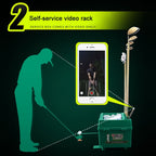 PGM Golf Ball Dispenser Automatic Tee Up Machine with Club Rack, Size: 62x32x32cm