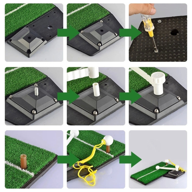 PGM Golf 66 Grass Putting Mat Push Rod Trainer, Size: 48x23cm, 66 Grass, 66 Grass