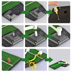PGM Golf 66 Grass Putting Mat Push Rod Trainer, Size: 48x23cm, 66 Grass, 66 Grass