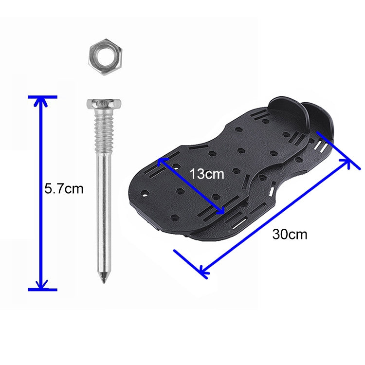 Garden Lawn Garden Tools Grass Ripper Spiked Shoes with 6 Metal Buckles