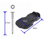 Garden Lawn Garden Tools Grass Ripper Spiked Shoes with 6 Metal Buckles