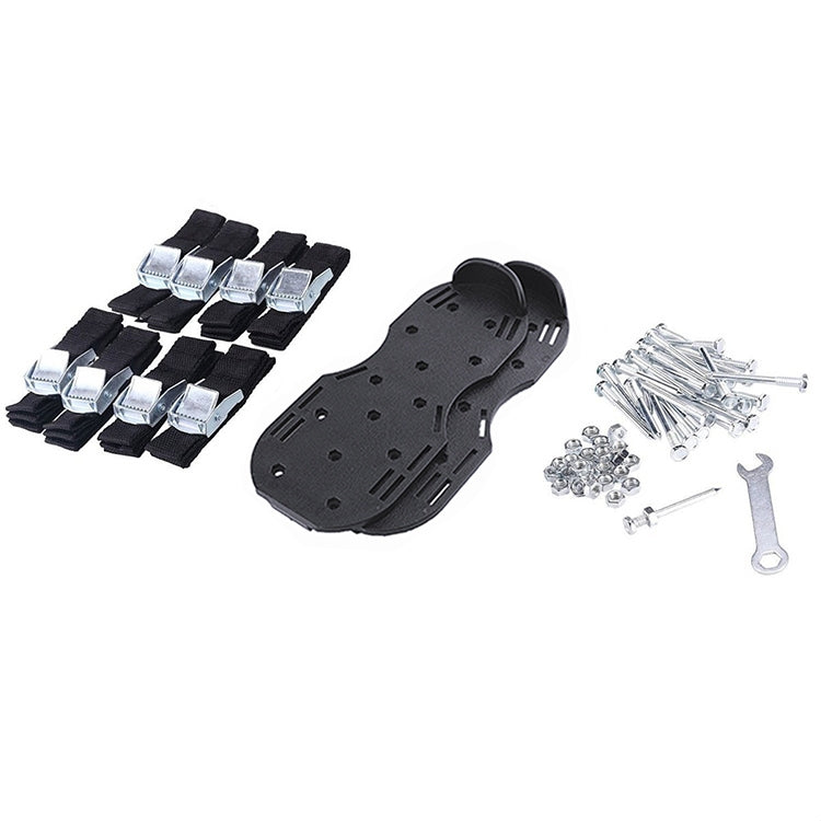 Garden Lawn Garden Tools Grass Ripper Spiked Shoes with 8 Metal Buckles