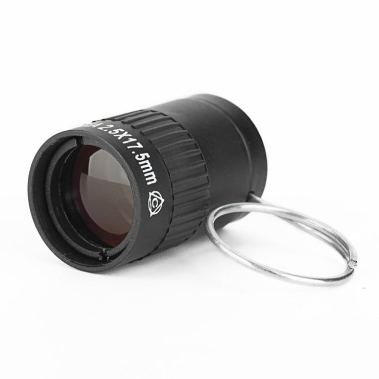 2.5x17.5mm Mini Pocket Miniature Telescope with Finger Buckle