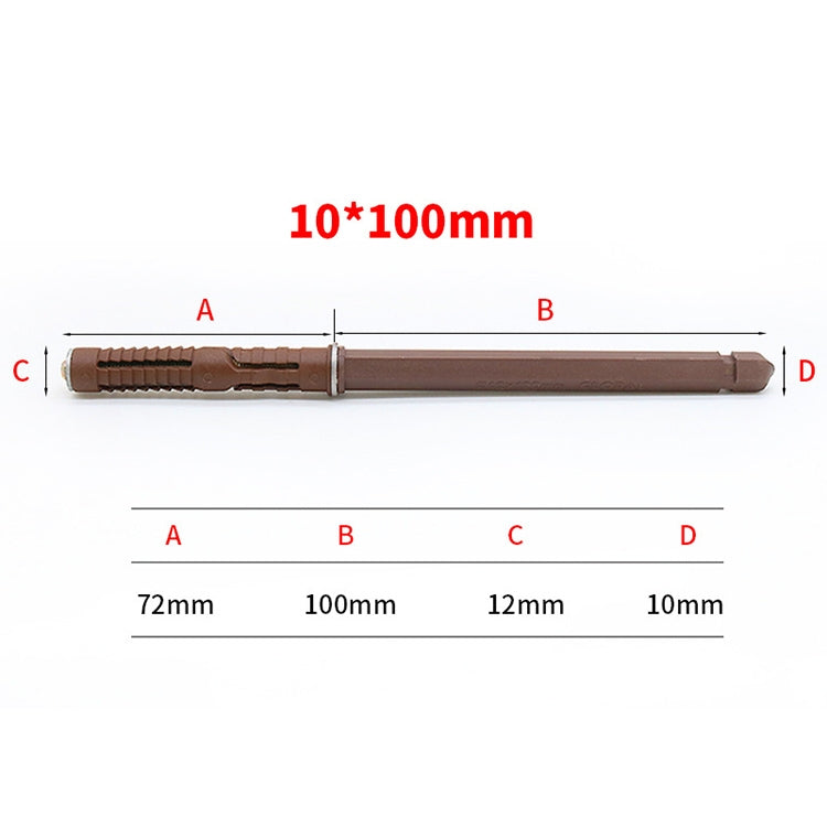 10 PCS Concealed Layer Board Pin Wall Bookshelf Invisible Bulkhead Nail, 10x100mm