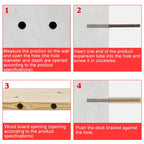 10 PCS Concealed Layer Board Pin Wall Bookshelf Invisible Bulkhead Nail, 10x100mm