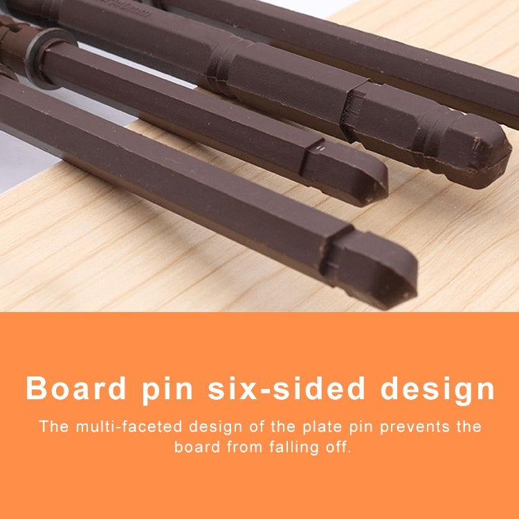 10 PCS Concealed Layer Board Pin Wall Bookshelf Invisible Bulkhead Nail, 10x145mm