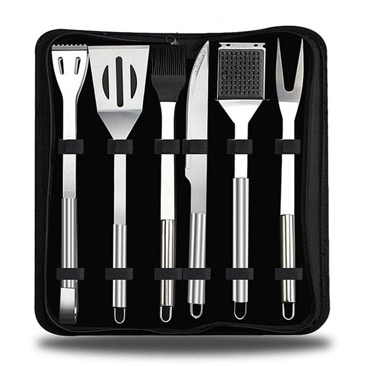 Outdoor Tableware Set Camping Barbecue Tableware Picnic Tool Set, 6 in 1