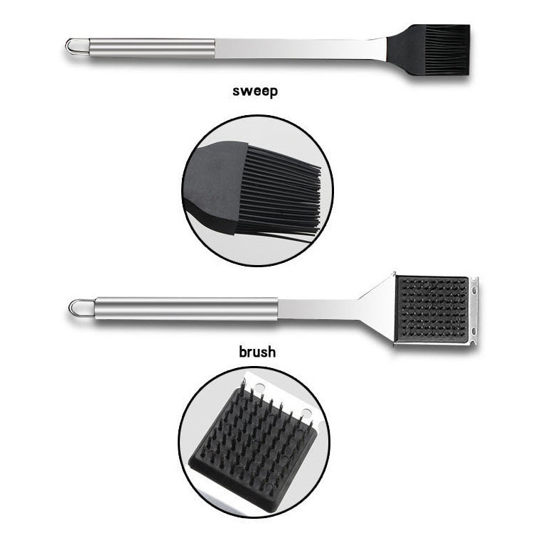 Outdoor Tableware Set Camping Barbecue Tableware Picnic Tool Set, 6 in 1