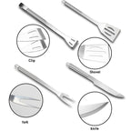 Outdoor Tableware Set Camping Barbecue Tableware Picnic Tool Set, 12 in 1