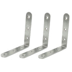 2pcs Stainless Steel 90 Degree Angle Bracket, Corner Brace Joint Bracket Fastener Furniture Cabinet Screens Wall (100mm)