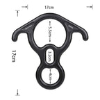 XINDA XD8602 Climbing Rescue Figure 8 Descender with Bent-ear Rappelling Gear Belay Device