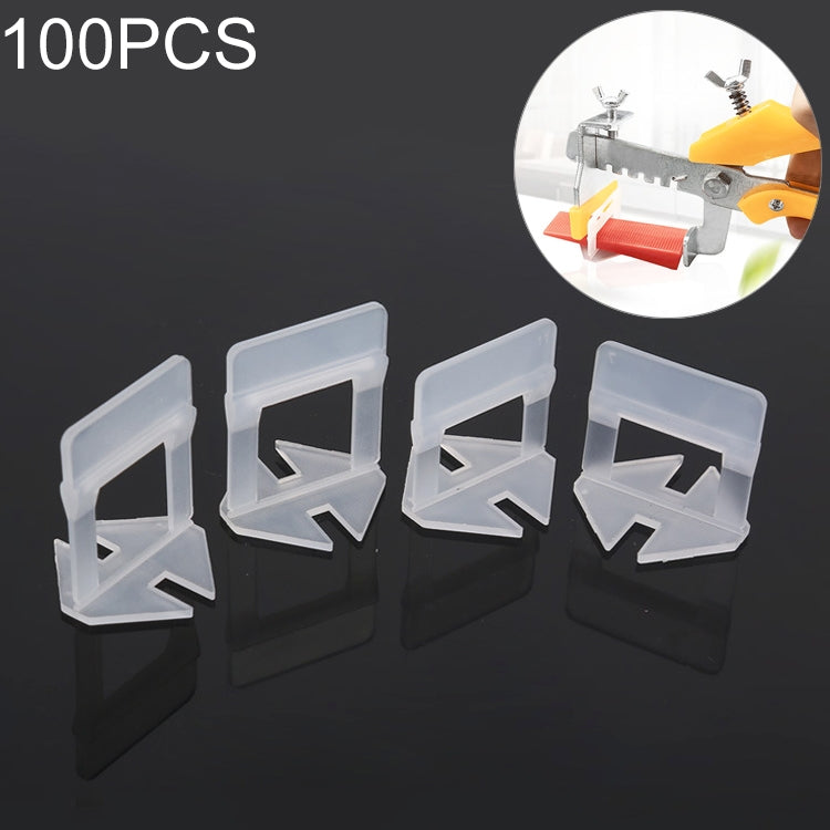 100 PCS 1.5mm Tile Leveling System Clips Kit Wall Floor Tile Spacer Tiling Tool for Paving Locator Tool OG6480