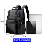 Bopai 851-014318 Fashion Outdoor Breathable Waterproof Anti-theft Three-layer Large Capacity Double Shoulder Bag, with USB Charging Port, Size: 31x17x44cm