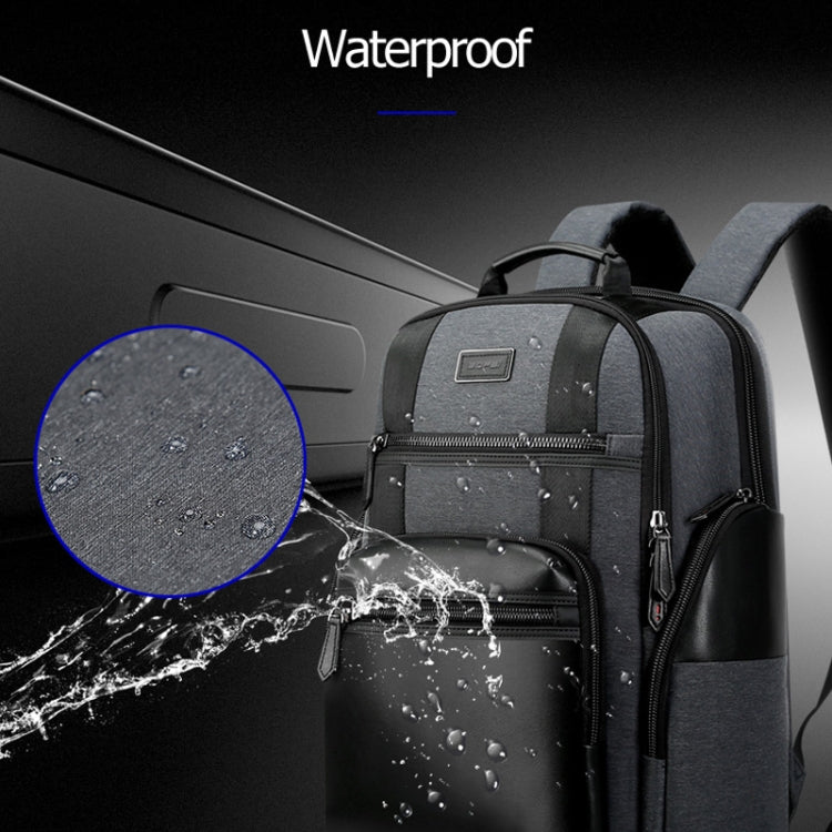 Bopai 851-014318 Fashion Outdoor Breathable Waterproof Anti-theft Three-layer Large Capacity Double Shoulder Bag, with USB Charging Port, Size: 31x17x44cm