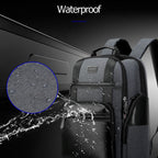 Bopai 851-014318 Fashion Outdoor Breathable Waterproof Anti-theft Three-layer Large Capacity Double Shoulder Bag, with USB Charging Port, Size: 31x17x44cm
