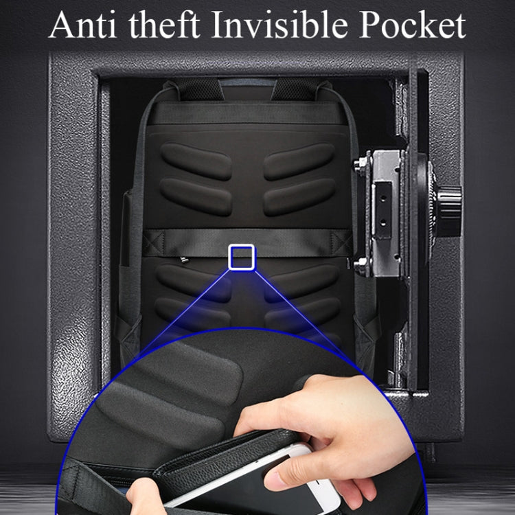 Bopai 851-014318 Fashion Outdoor Breathable Waterproof Anti-theft Three-layer Large Capacity Double Shoulder Bag, with USB Charging Port, Size: 31x17x44cm